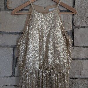 Champagne sequin gown